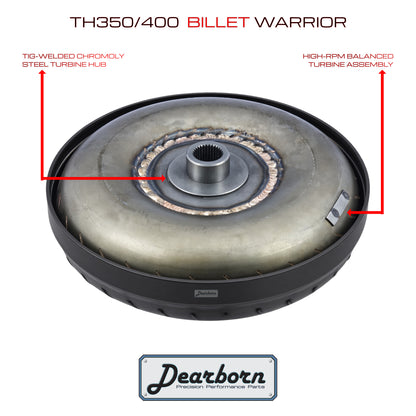 TH350 TH400 Billet Performance Stall Converter | 3500-3800rpm | Anti-Balloon, Welded, Bearings