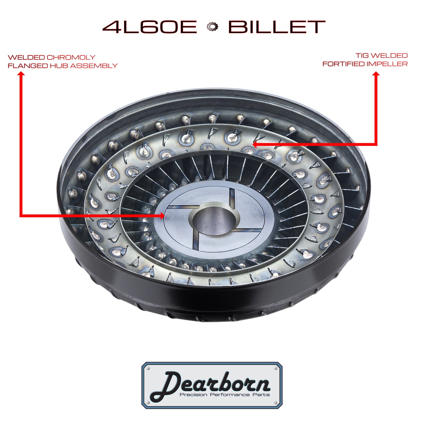 4L60E 4L65E LS Performance Stall Converter - 3200-3500rpm - Billet Forged HD Clutch