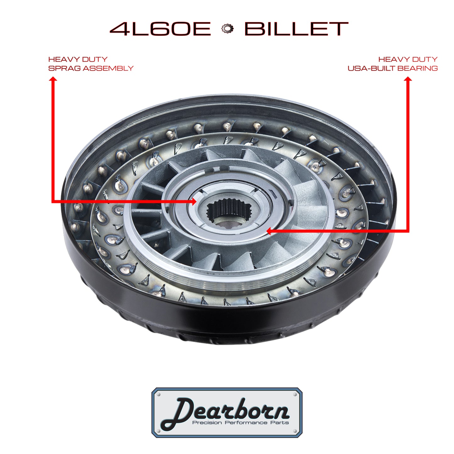 4L60E 4L65E LS Performance Stall Converter - 3200-3500rpm - Billet Forged HD Clutch