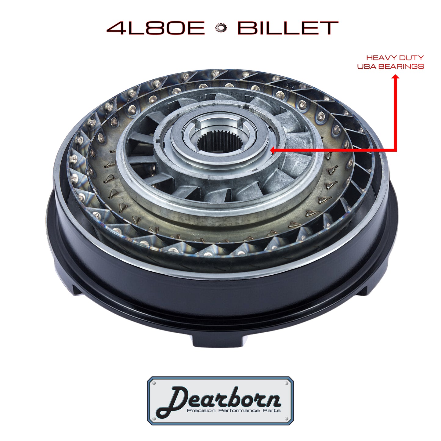 4L80E 4L85 Performance Stall Converter - 3200-3500rpm - Billet Forged HD Clutch