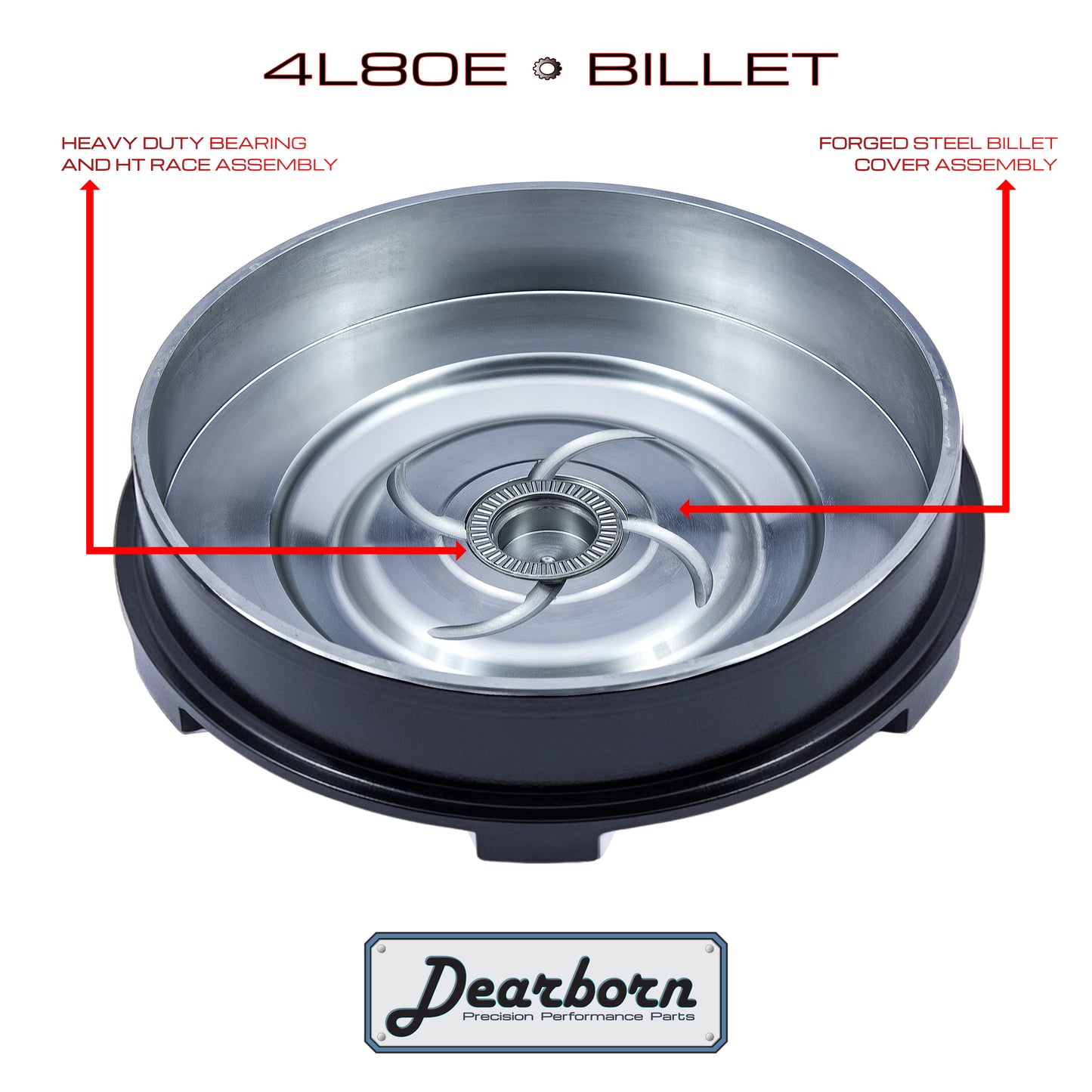 4L80E 4L85 Performance Stall Converter - 3200-3500rpm - Billet Forged HD Clutch