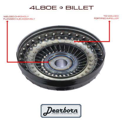 4L80E 4L85 Performance Stall Converter - 3200-3500rpm - Billet Forged HD Clutch