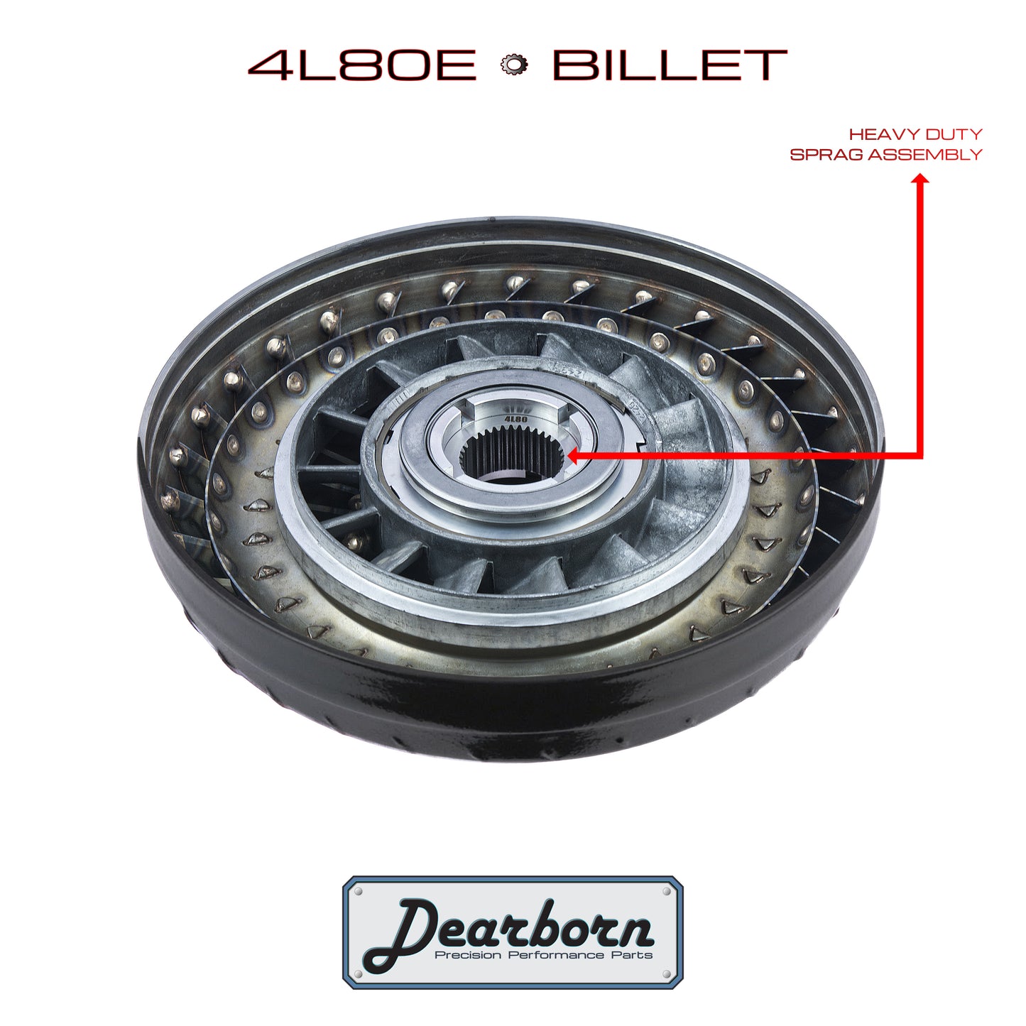 4L80E 4L85 Performance Stall Converter - 3200-3500rpm - Billet Forged HD Clutch