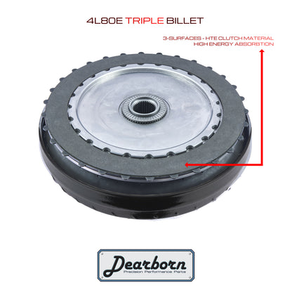 4L80E 4L85 Performance Stall Converter - 3000-3200rpm - Billet Forged Triple Clutch