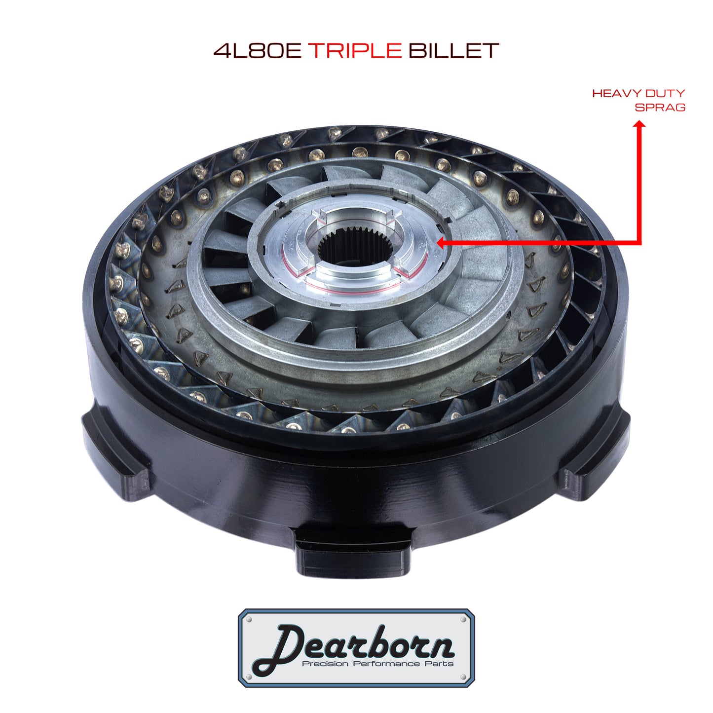4L80E 4L85 Performance Stall Converter - 3000-3200rpm - Billet Forged Triple Clutch