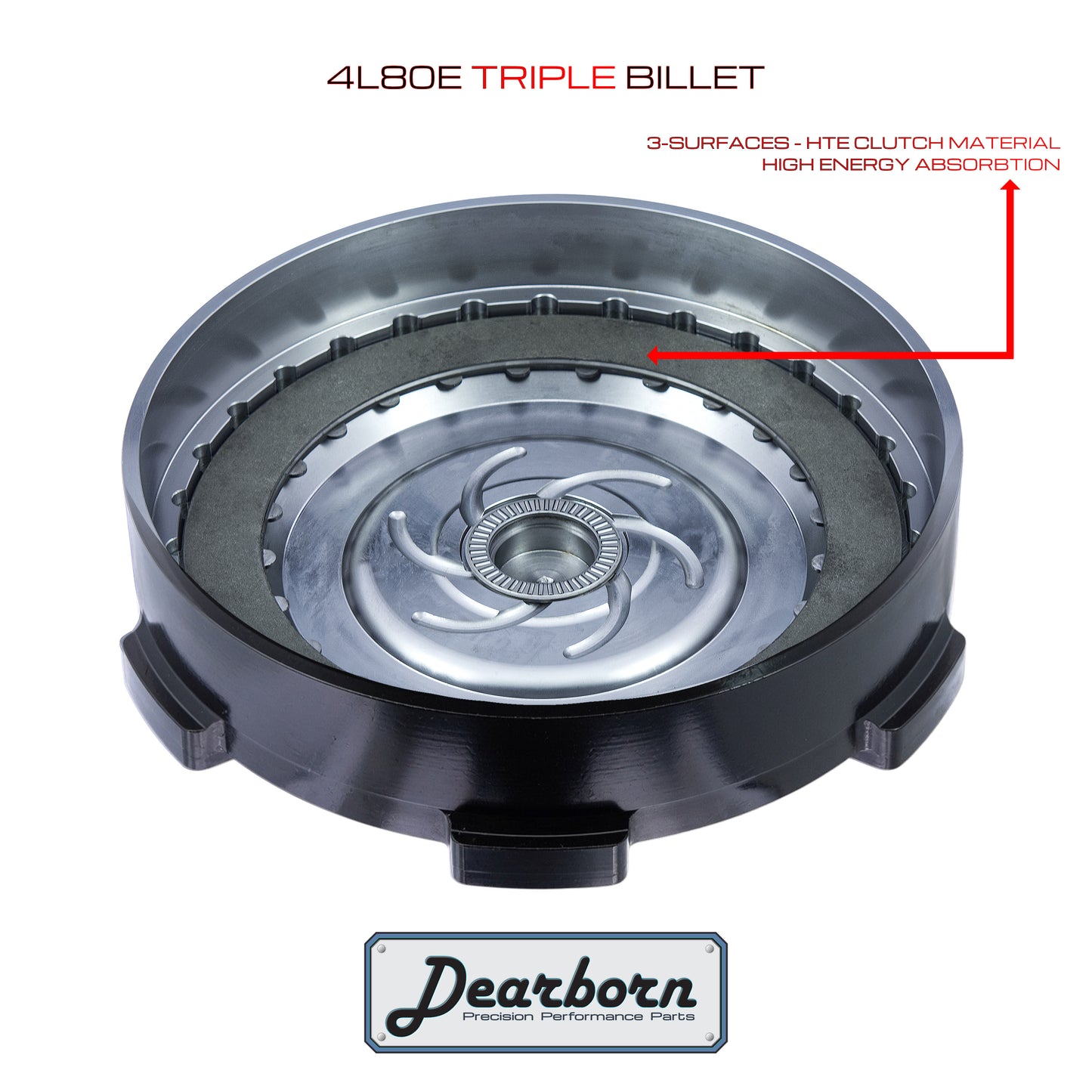 4L80E 4L85 Performance Stall Converter - 3000-3200rpm - Billet Forged Triple Clutch