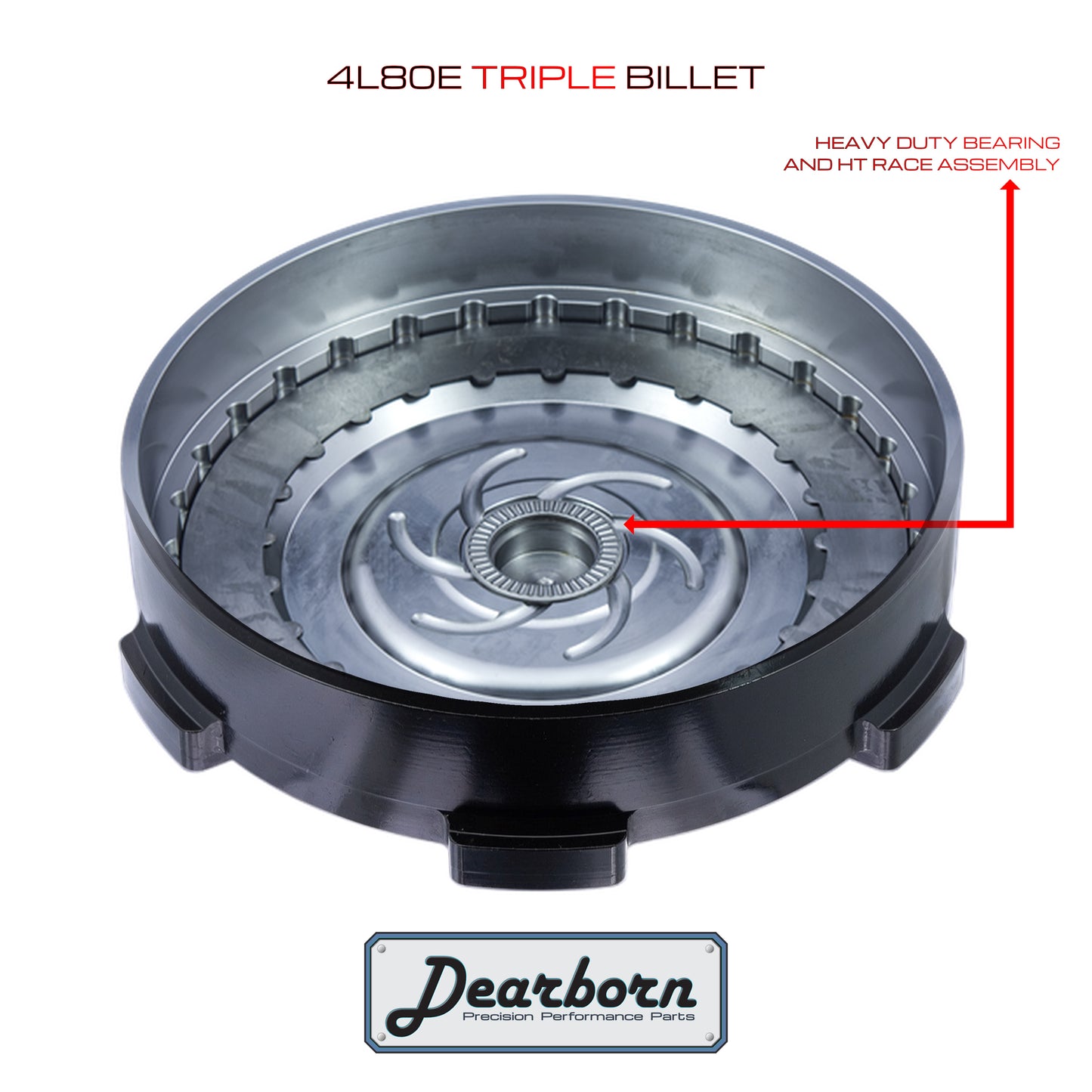 4L80E 4L85 Performance Stall Converter - 3000-3200rpm - Billet Forged Triple Clutch
