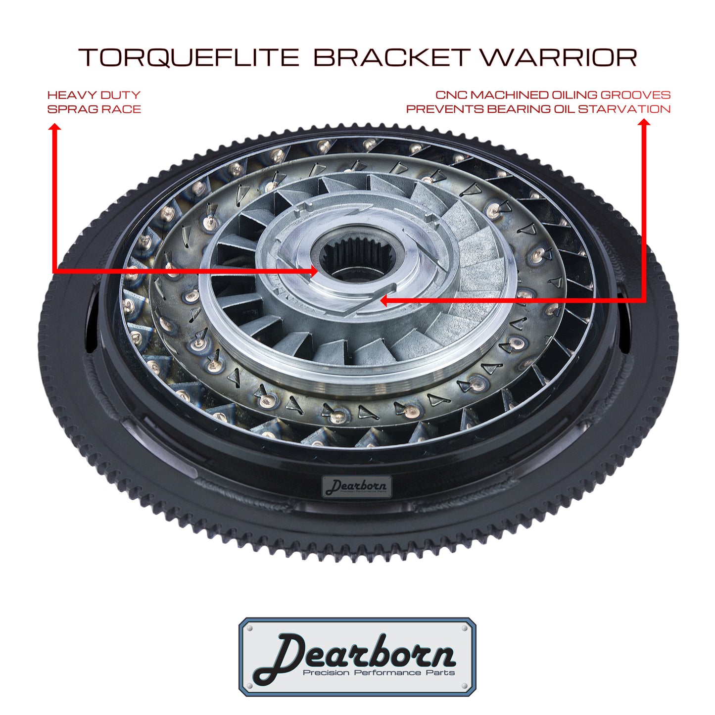 A727 TF8 Performance Stall Converter | 3200-3500rpm | 10" Bracket Warrior