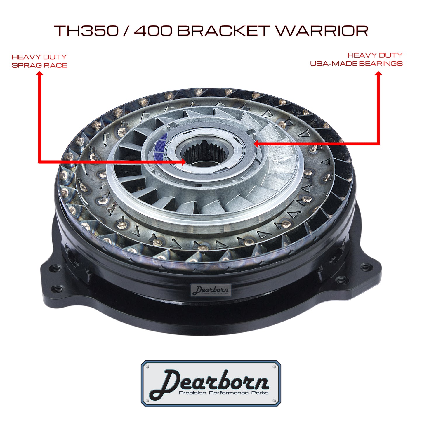 TH350 TH400 Performance Stall Converter - 3000-3200rpm - Anti-Balloon, Welded, Bearings (Copy) (Copy)
