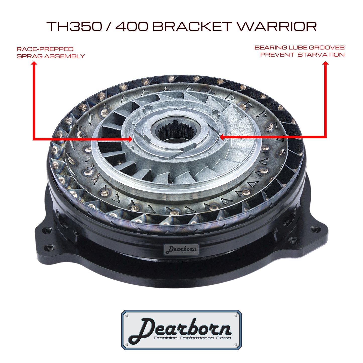 TH350 TH400 Performance Stall Converter - 3000-3200rpm - Anti-Balloon, Welded, Bearings (Copy) (Copy)