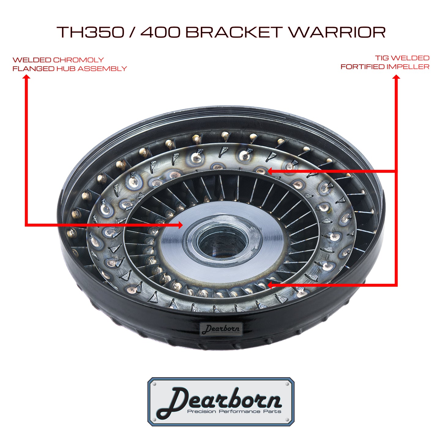 TH350 TH400 Performance Stall Converter - 3000-3200rpm - Anti-Balloon, Welded, Bearings (Copy) (Copy)