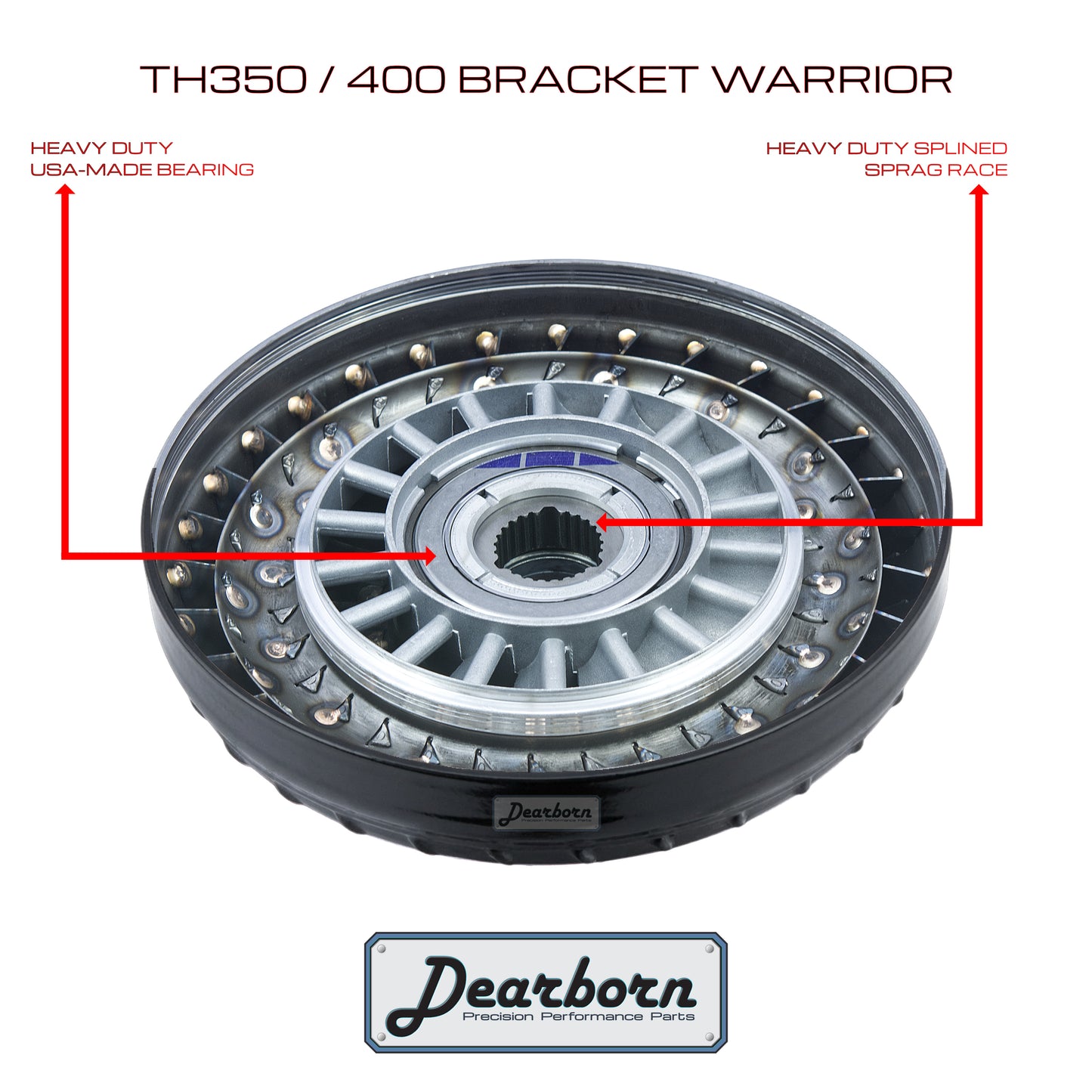 TH350 TH400 Performance Stall Converter - 3000-3200rpm - Anti-Balloon, Welded, Bearings (Copy) (Copy)